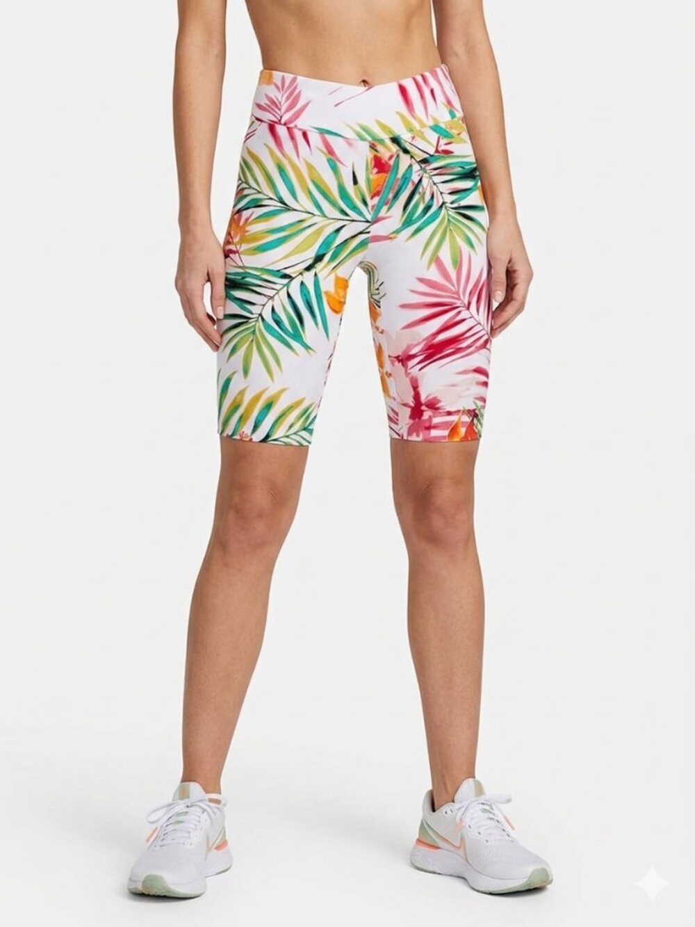 New York & Company Women's Womens High Waist Tropical Shorts NWT